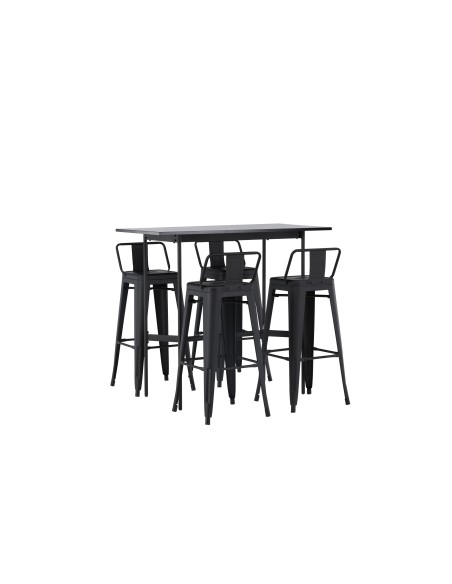 Matgrupp Rax med Tempe matstolar, 120 × 60 cm