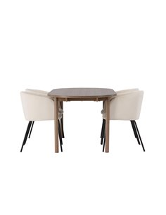 Matgrupp Andy med Berit matstolar, 180 × 75 cm 2