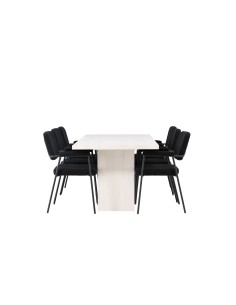 Matgrupp Olga med Yesterday matstolar, 200 × 90 cm 2
