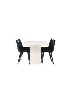 Matgrupp Olga med Polar matstolar, 200 × 90 cm 2