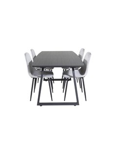 Matgrupp Inca med Polar matstolar, 160 × 85 cm