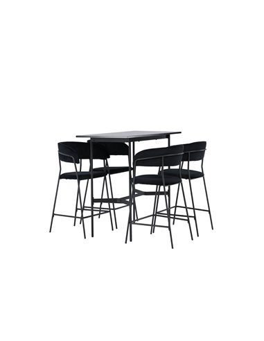 Matgrupp Rax med Lui matstolar, 120 × 60 cm