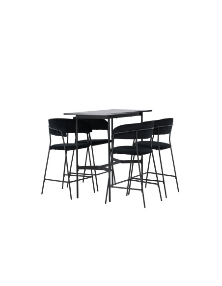 Matgrupp Rax med Lui matstolar, 120 × 60 cm