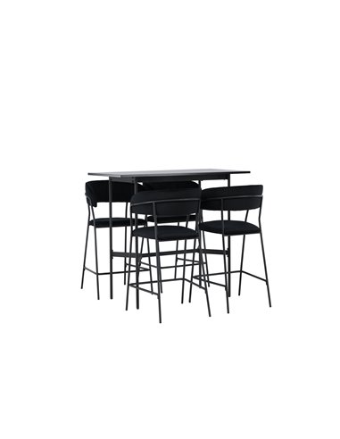 Matgrupp Rax med Lui matstolar, 120 × 60 cm