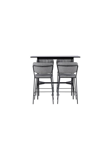 Matgrupp Rax med Bell matstolar, 120 × 60 cm