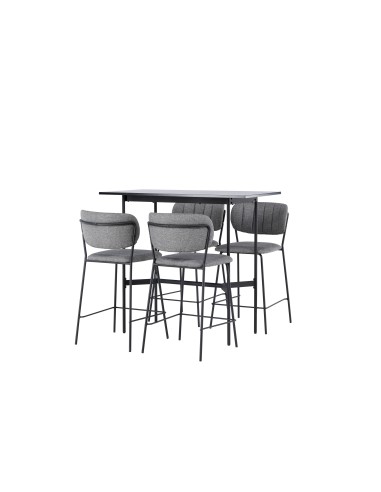 Matgrupp Rax med Bell matstolar, 120 × 60 cm