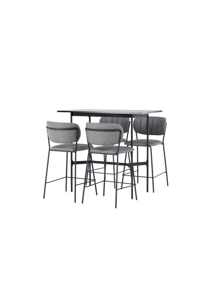 Matgrupp Rax med Bell matstolar, 120 × 60 cm
