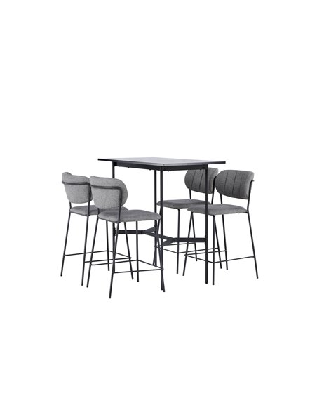 Matgrupp Rax med Bell matstolar, 120 × 60 cm