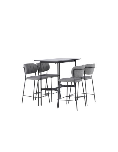 Matgrupp Rax med Bell matstolar, 120 × 60 cm