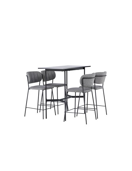 Matgrupp Rax med Bell matstolar, 120 × 60 cm