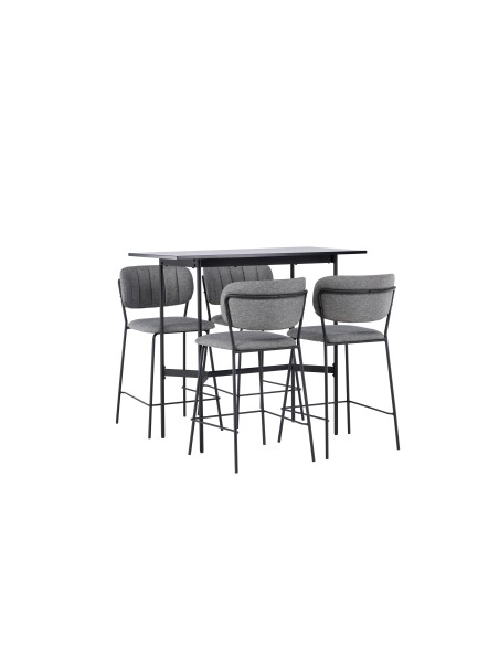 Matgrupp Rax med Bell matstolar, 120 × 60 cm
