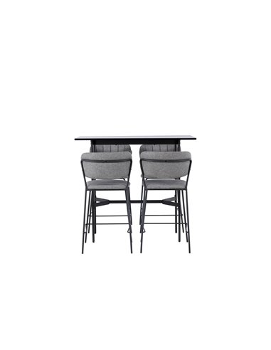 Matgrupp Rax med Bell matstolar, 120 × 60 cm