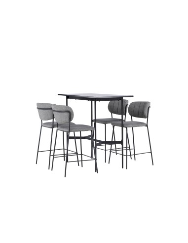Matgrupp Rax med Bell matstolar, 120 × 60 cm