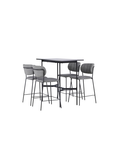 Matgrupp Rax med Bell matstolar, 120 × 60 cm
