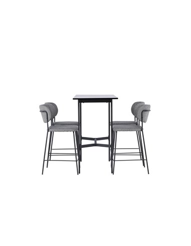 Matgrupp Rax med Bell matstolar, 120 × 60 cm