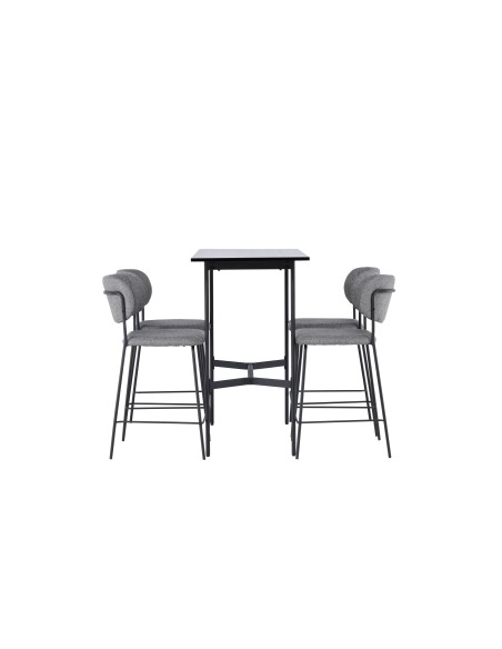 Matgrupp Rax med Bell matstolar, 120 × 60 cm