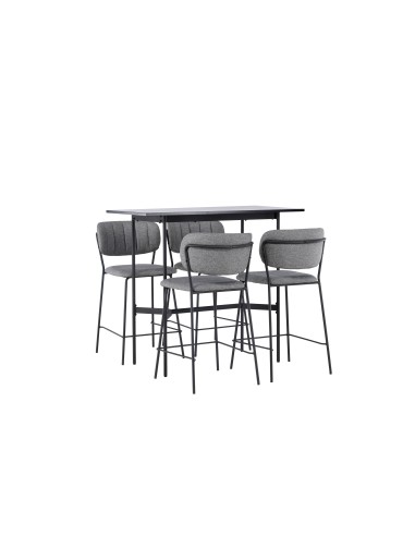 Matgrupp Rax med Bell matstolar, 120 × 60 cm