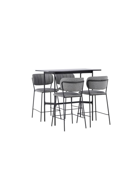 Matgrupp Rax med Bell matstolar, 120 × 60 cm
