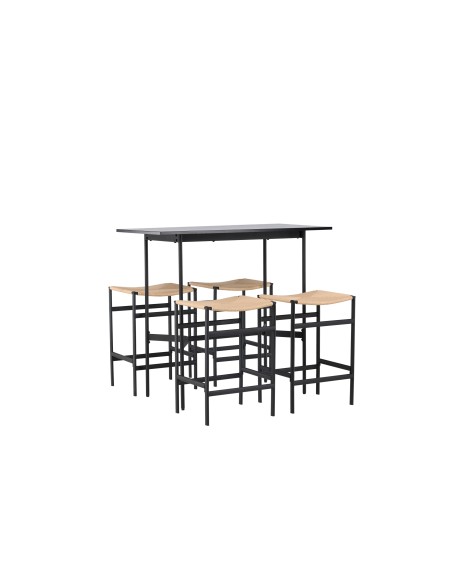 Matgrupp Rax med Polly matstolar, 120 × 60 cm
