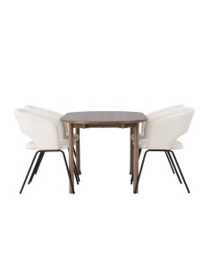 Matgrupp Andy med Day matstolar, 180 × 75 cm 2