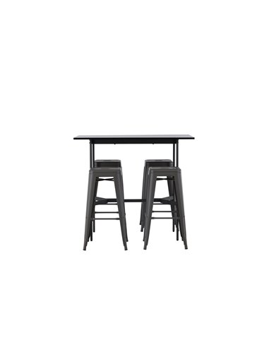 Matgrupp Rax med Tempe matstolar, 120 × 60 cm