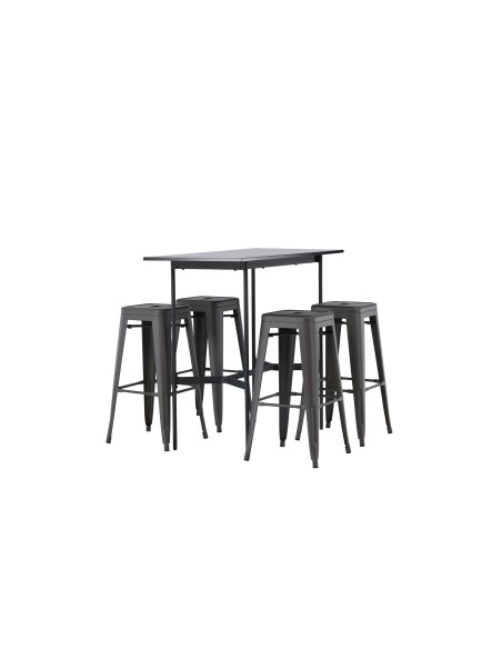 Matgrupp Rax med Tempe matstolar, 120 × 60 cm