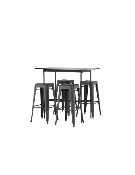 Matgrupp Rax med Tempe matstolar, 120 × 60 cm