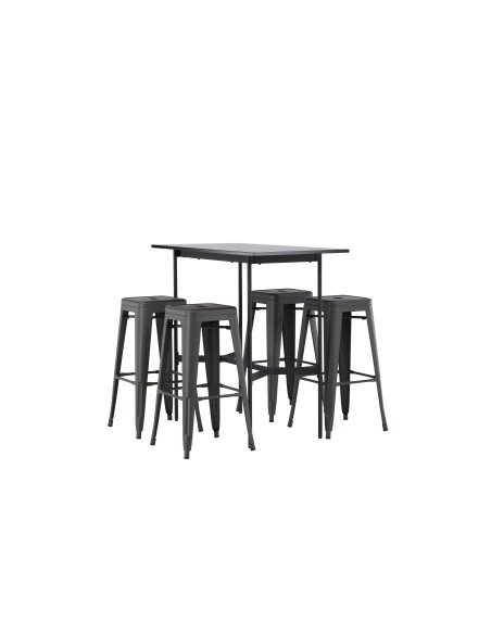 Matgrupp Rax med Tempe matstolar, 120 × 60 cm