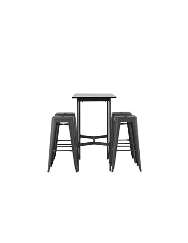 Matgrupp Rax med Tempe matstolar, 120 × 60 cm