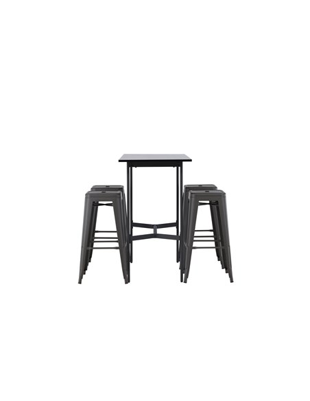 Matgrupp Rax med Tempe matstolar, 120 × 60 cm