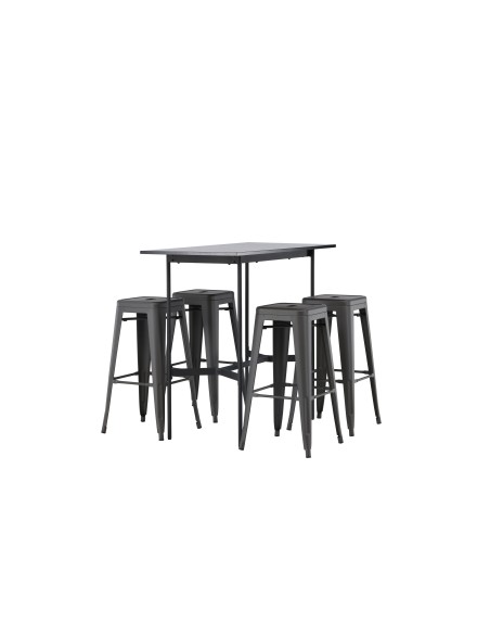 Matgrupp Rax med Tempe matstolar, 120 × 60 cm