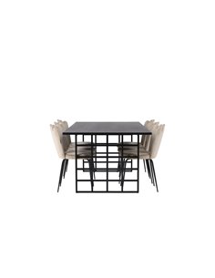 Matgrupp Ystad med Limhamn matstolar, 220 × 100 cm 2