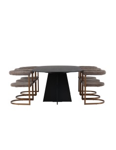 Matgrupp Bootcut med Morning matstolar, 230 × 115 cm 2