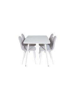 Matgrupp Polar med Polar matstolar, 120 × 75 cm