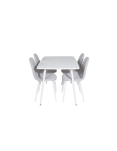 Matgrupp Polar med Polar matstolar, 120 × 75 cm