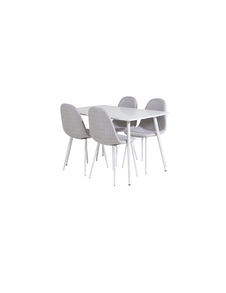 Matgrupp Polar med Polar matstolar, 120 × 75 cm