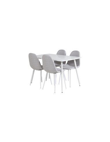 Matgrupp Polar med Polar matstolar, 120 × 75 cm