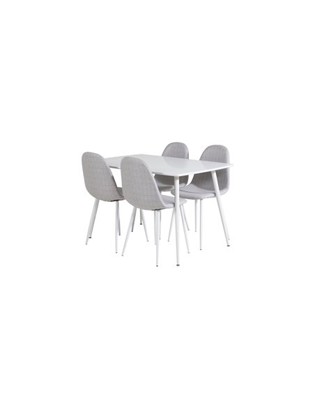 Matgrupp Polar med Polar matstolar, 120 × 75 cm