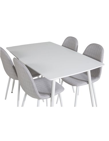 Matgrupp Polar med Polar matstolar, 120 × 75 cm