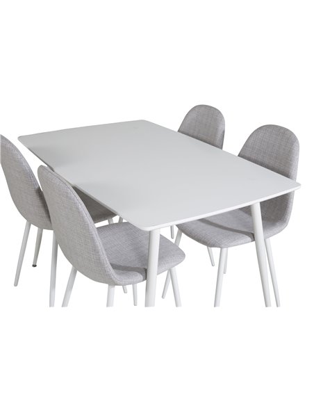 Matgrupp Polar med Polar matstolar, 120 × 75 cm