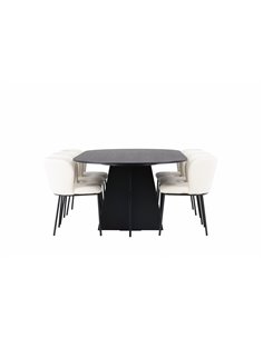Matgrupp Bootcut med Edina matstolar, 230 × 115 cm 2
