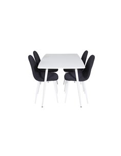 Matgrupp Polar med Polar matstolar, 120 × 75 cm