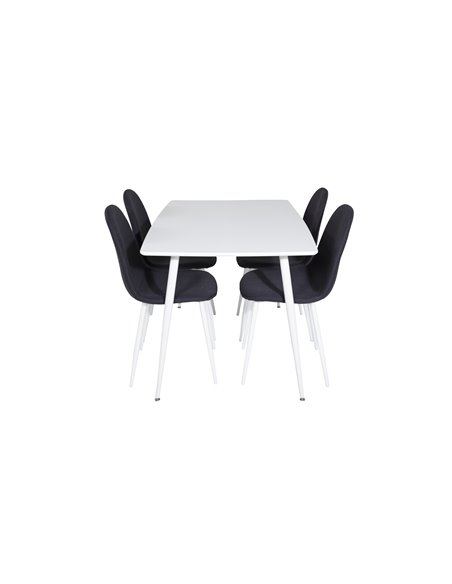 Matgrupp Polar med Polar matstolar, 120 × 75 cm