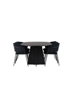 Matgrupp Bootcut med Selma matstolar, 230 × 115 cm 2