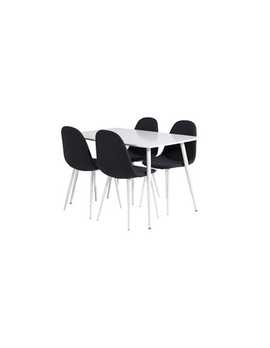 Matgrupp Polar med Polar matstolar, 120 × 75 cm