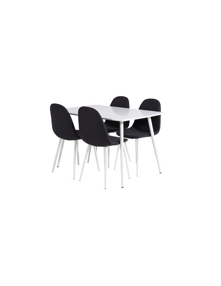 Matgrupp Polar med Polar matstolar, 120 × 75 cm