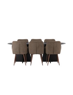 Matgrupp Bootcut med Tomorrow matstolar, 230 × 115 cm