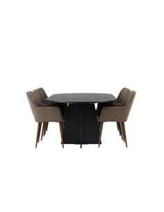 Matgrupp Bootcut med Tomorrow matstolar, 230 × 115 cm 2