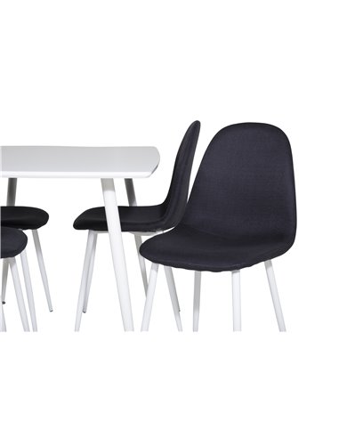 Matgrupp Polar med Polar matstolar, 120 × 75 cm