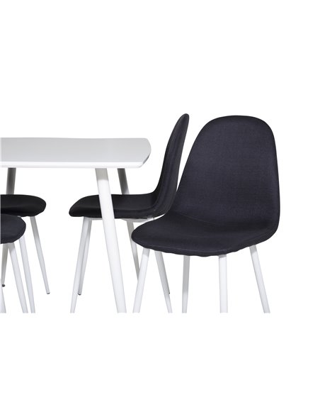 Matgrupp Polar med Polar matstolar, 120 × 75 cm